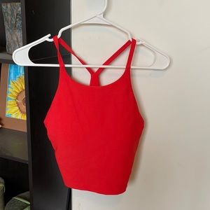 Old Navy cropped workout tank with built-in bra